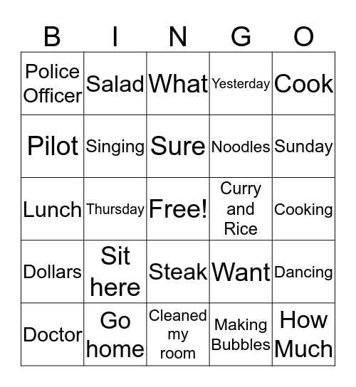 Grade 4 Review Bingo Card