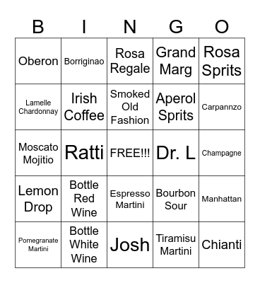 SERVER BINGO Card