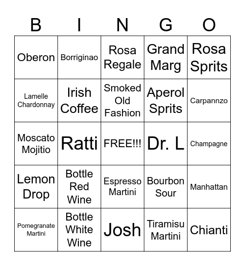 SERVER BINGO Card