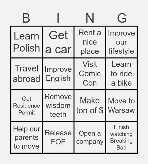 2026 BINGO Card