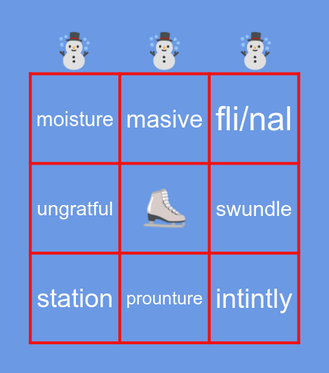 winter bingo! ❄️ Bingo Card