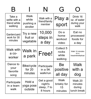 Miles, Music, & Mardi Gras: Walk Across Texas Bingo Card