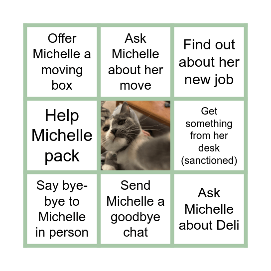 Michelle's Bingo-ing :( Bingo Card