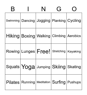 LIV Well Test Bingo Card