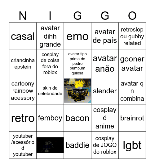 dia 3 roblox Bingo Card