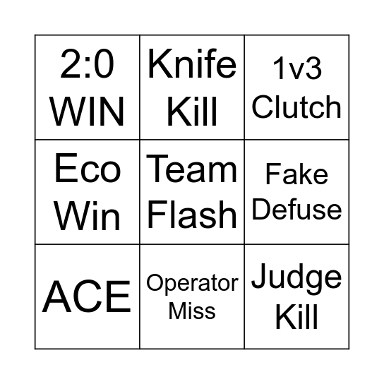 Watchparty BINGO Card
