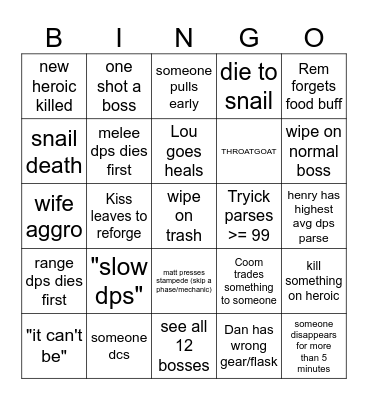 ToT Bingo Card