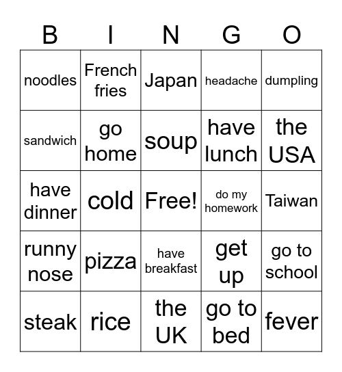 WW7 Bingo Card