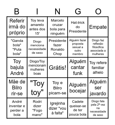 Os Encava Bingo Card