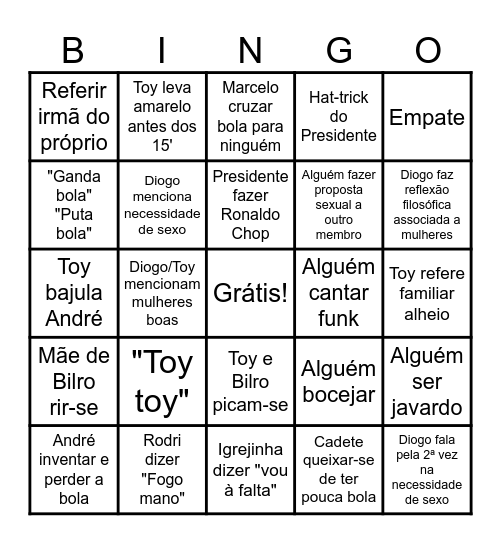 Os Encava Bingo Card