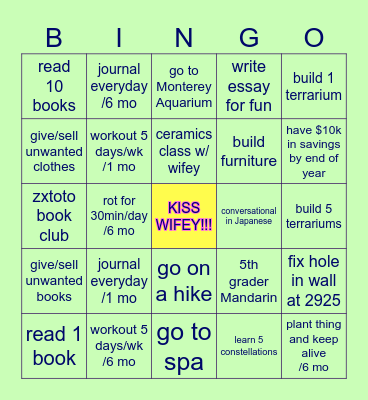 ZXTOTO 2026 BINGO!!! Bingo Card