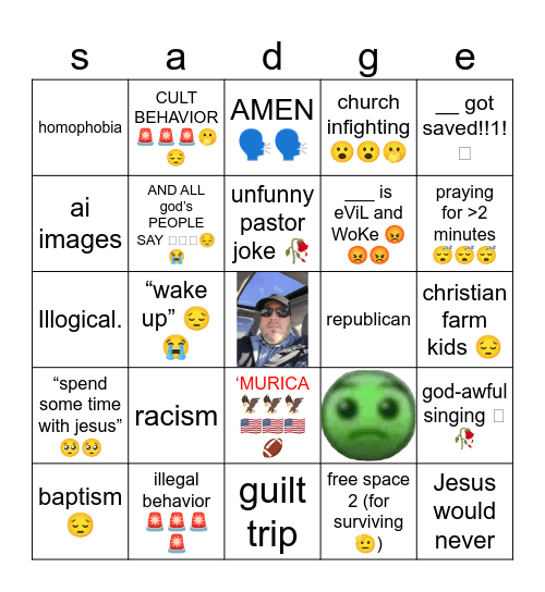 christian bingo 😔😔😭 Bingo Card