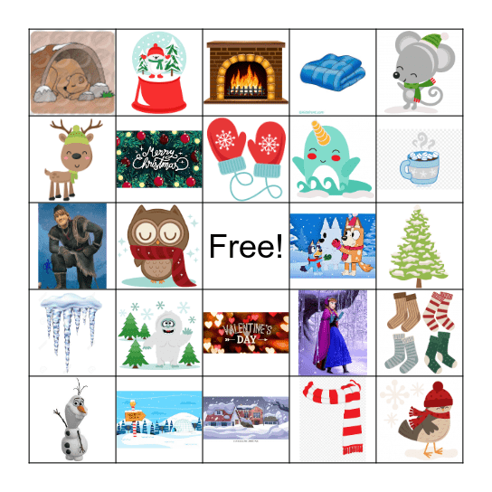 Winter BINGO Card