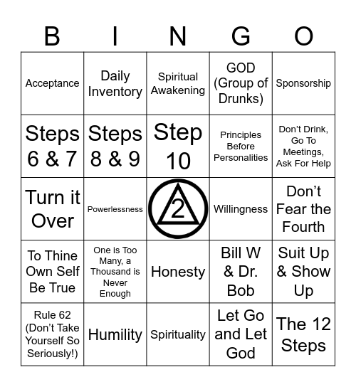 District 9 Bingo Card