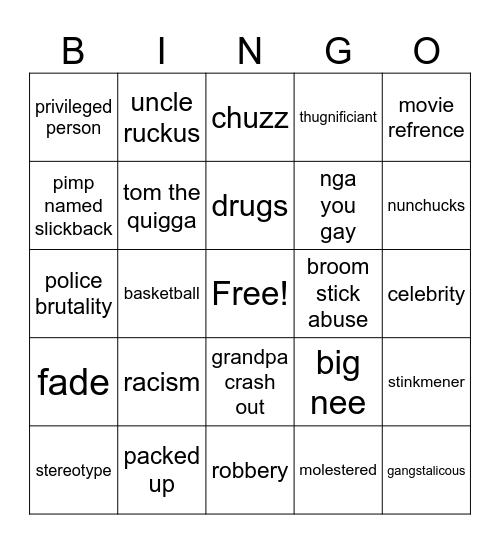 blinker bingo Card