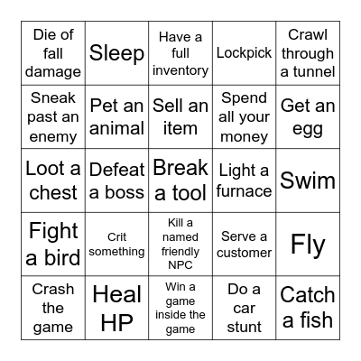 Any-Game Lockout Bingo Card