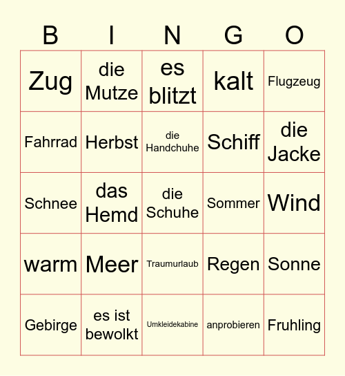 Powtórzenie 3c Bingo Card