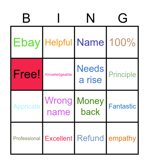Survey bingo Bingo Card