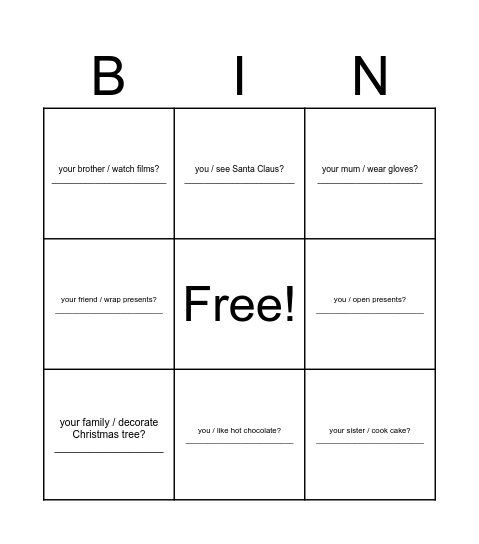 Find someone who Bingo Card