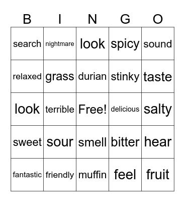 B9 M1 Bingo Card