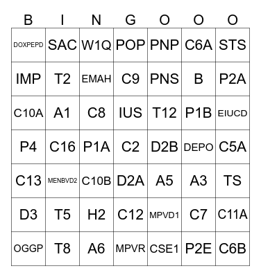 LILIE CODING BINGO Card