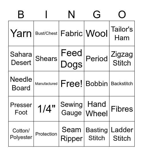 Fashion Tech Review BINGO Card