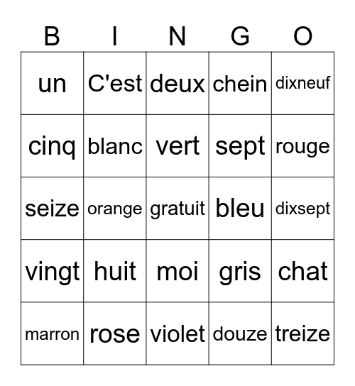 Colin Lopez Bingo Card