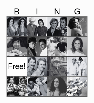 CANTORES BRASILEIROS Bingo Card