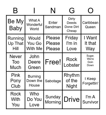 Administration Staff Meeting BINGO Card