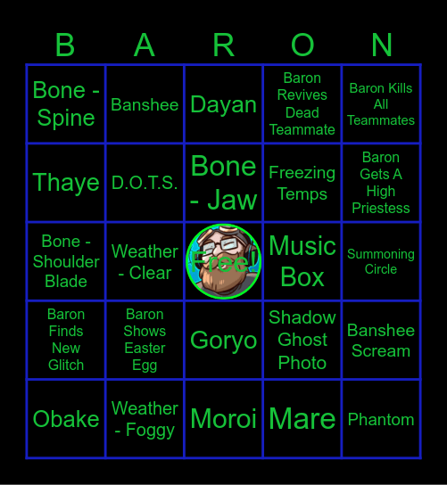 hang Bingo Card