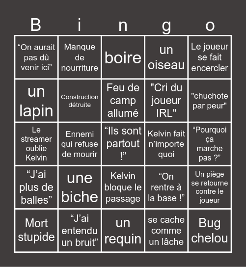 GhostSnake Gaming Bingo Card