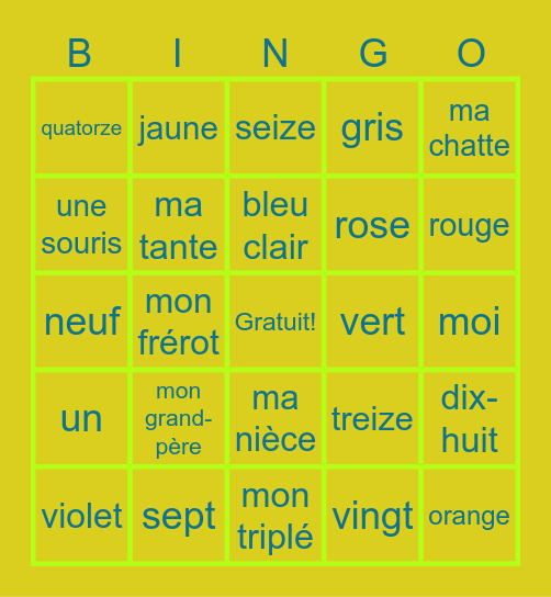 Marjorie Nyarko Bingo Card