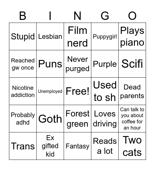 Flowridia Bingo Card