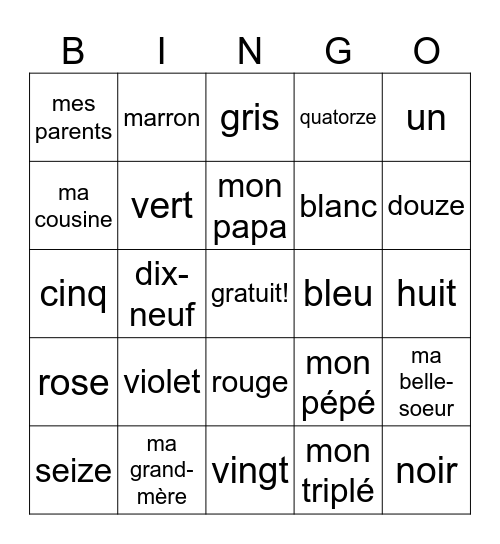 Efrain rodriguez Bingo Card