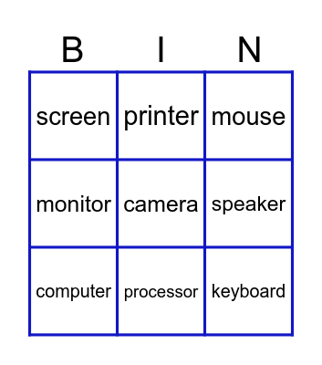 Information technology Bingo Card