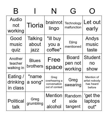Context A Bingo Card