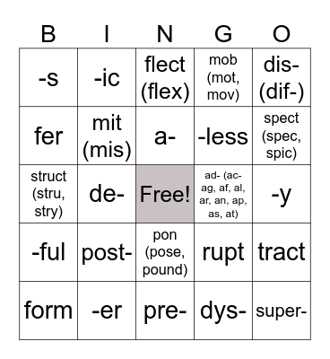 Volume 5 Review Lesson 1-23 Bingo Card