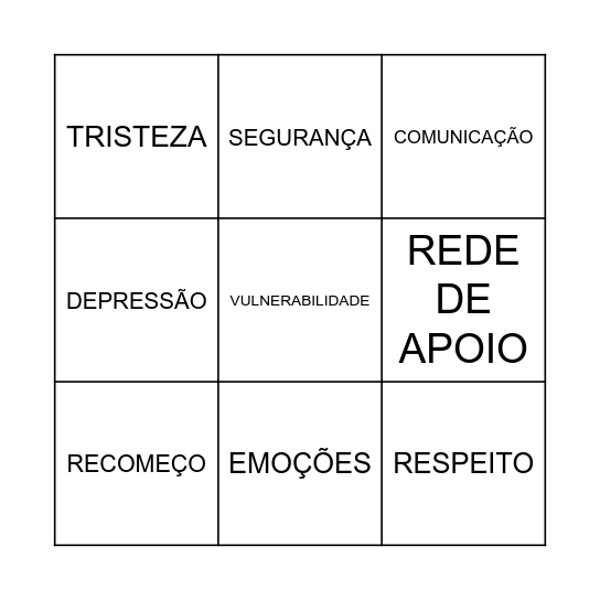JANEIRO BRANCO Bingo Card