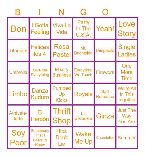BINGONXER Bingo Card