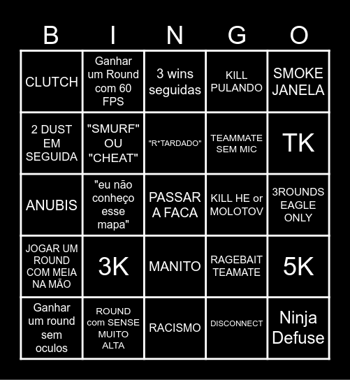CS BINGO Card