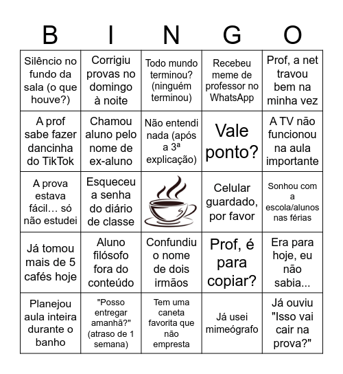 SEMANA PEDAGÓGICA Bingo Card