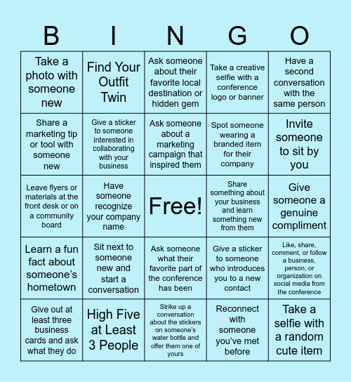 SD Tourism Conference Bingo Card 1 2026 Bingo Card