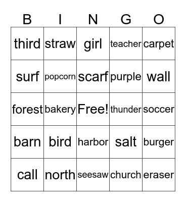 Book 1 Review Bingo Card