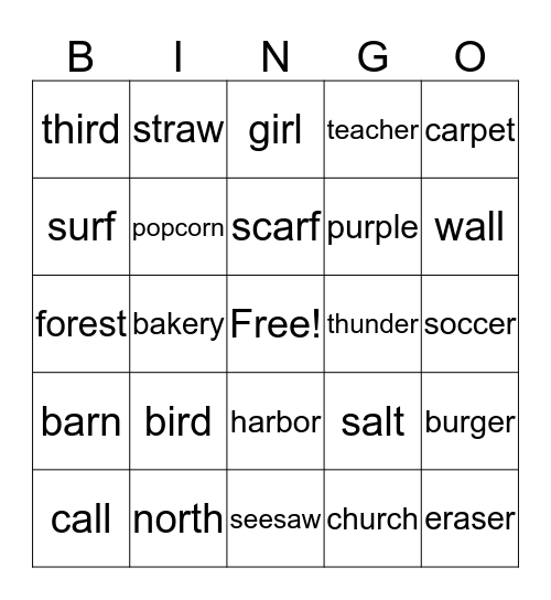 Book 1 Review Bingo Card