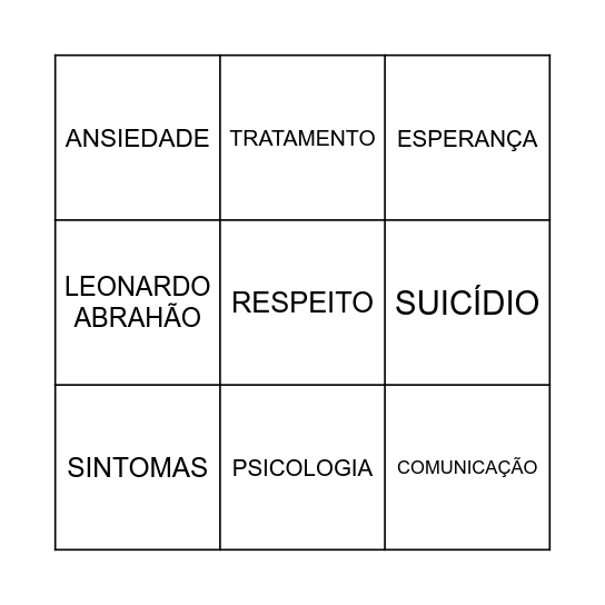 JANEIRO BRANCO Bingo Card