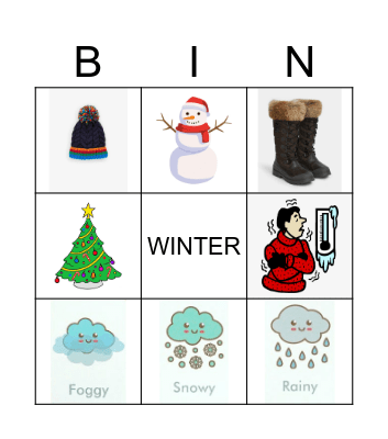 WINTER Bingo Card