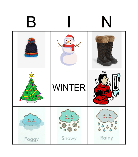 WINTER Bingo Card