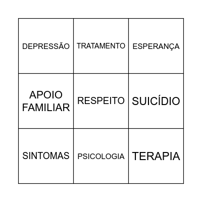 JANEIRO BRANCO Bingo Card