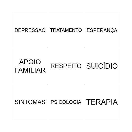 JANEIRO BRANCO Bingo Card