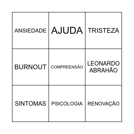 JANEIRO BRANCO Bingo Card